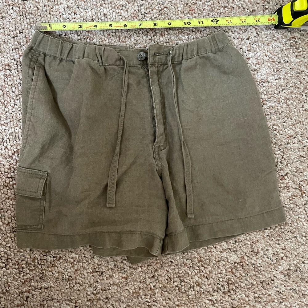 Eddie Bauer Sage Green Linen Shorts